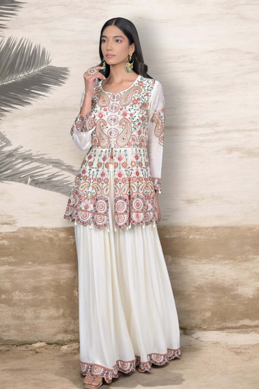 Ethereal Garden Sharara Set