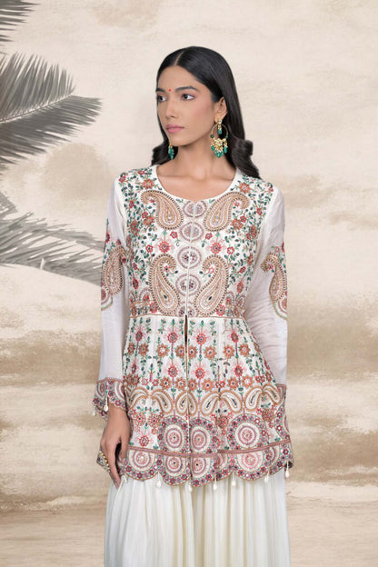 Ethereal Garden Sharara Set