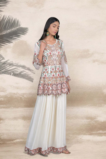 Ethereal Garden Sharara Set