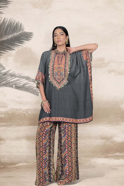 Ethnic Geometric Tunic and Palazzo Set