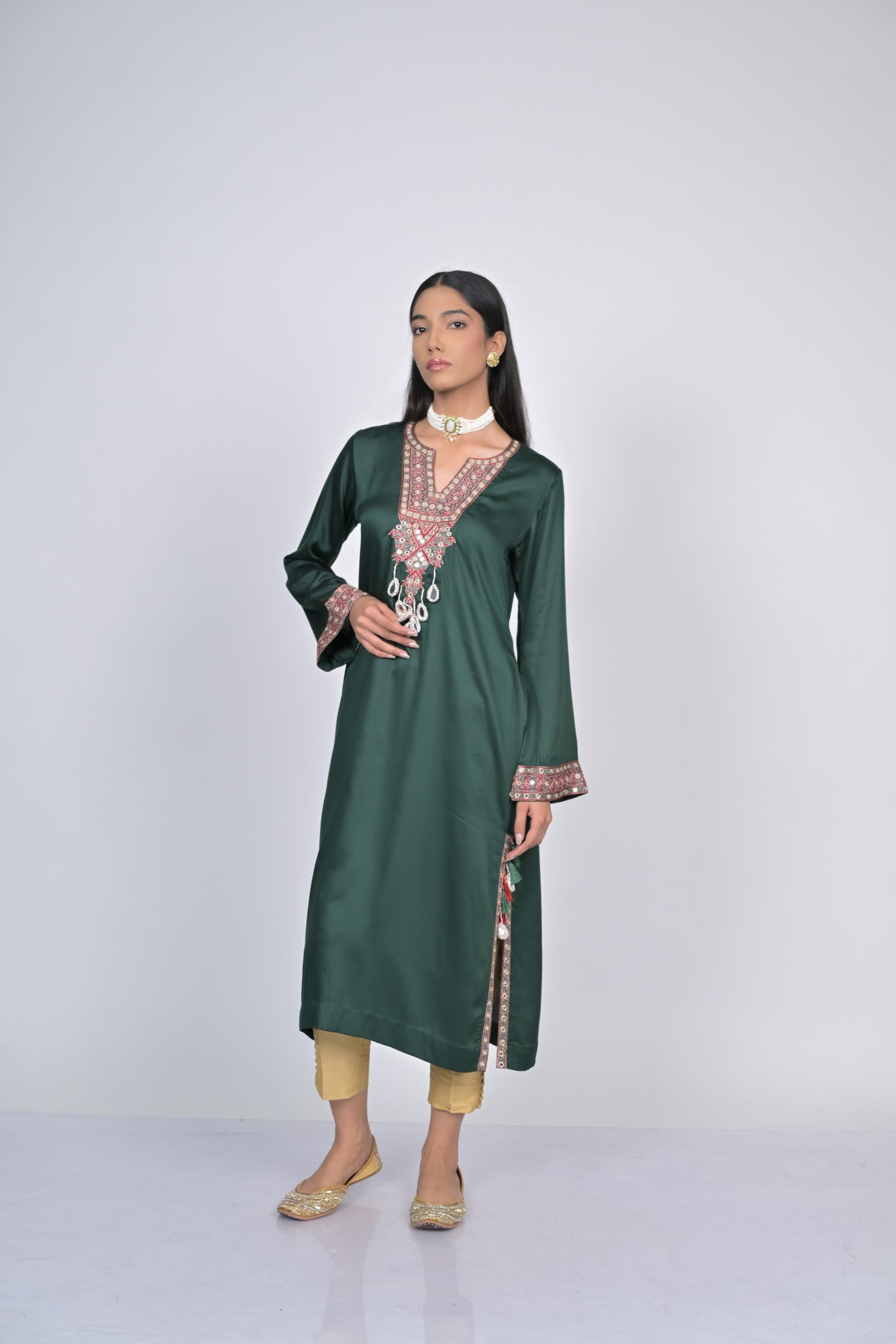 Verdant Elegance Kurta Set