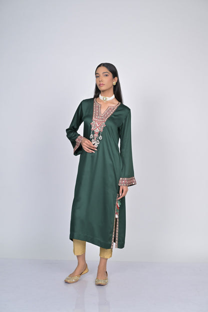 Verdant Elegance Kurta Set