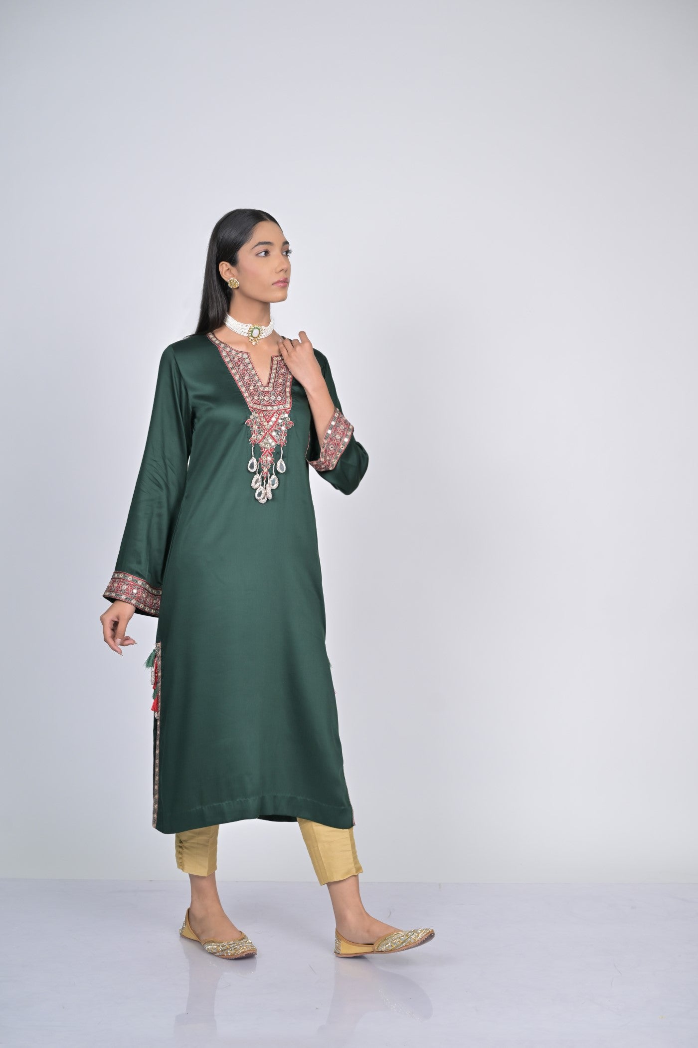 Verdant Elegance Kurta Set