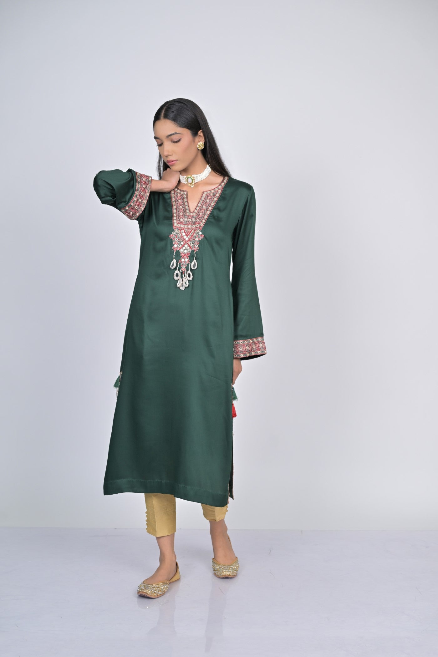 Verdant Elegance Kurta Set