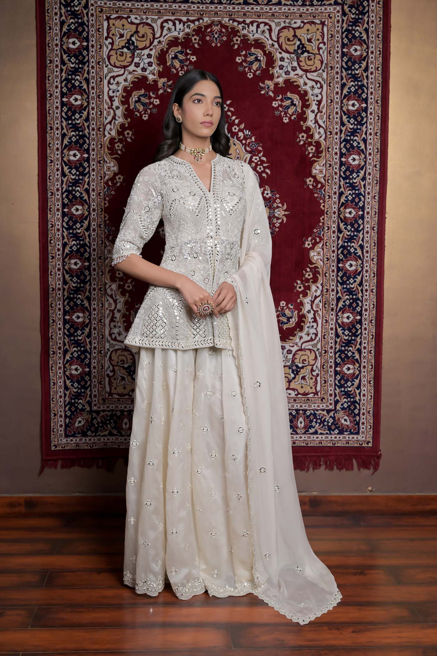 Opulent Sheen Sharara Set