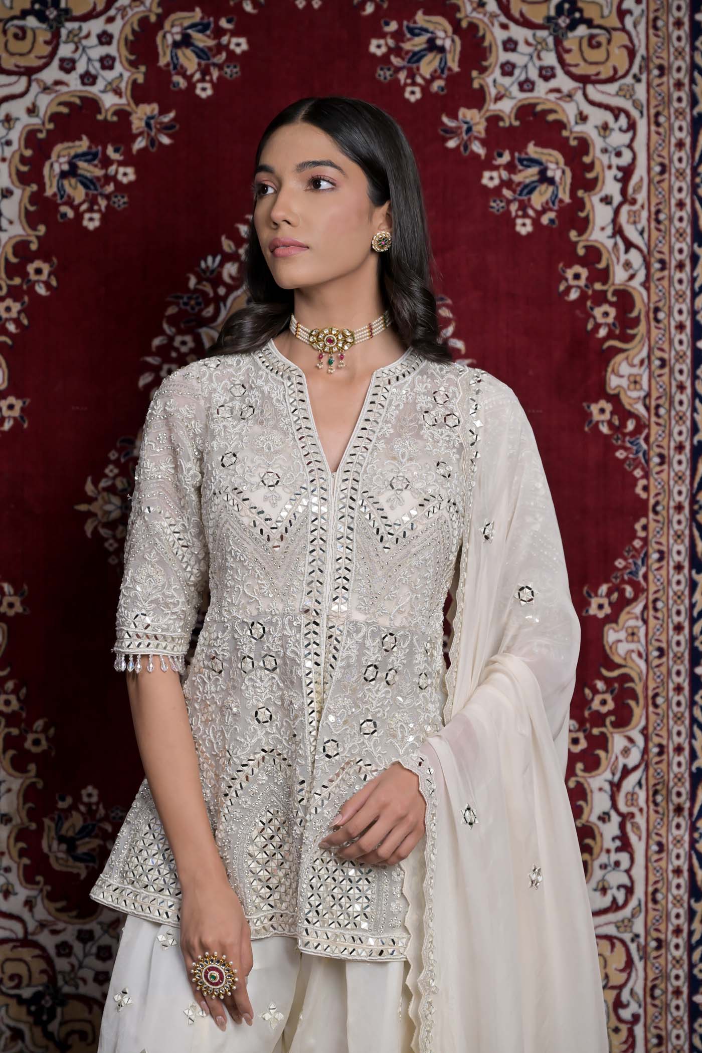 Opulent Sheen Sharara Set