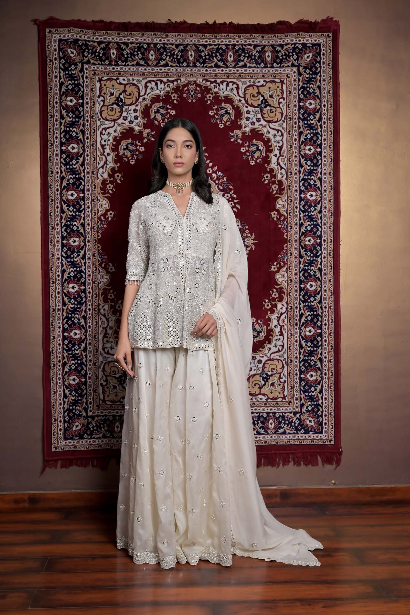 Opulent Sheen Sharara Set