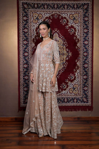 Ethereal Splendor Sharara Set