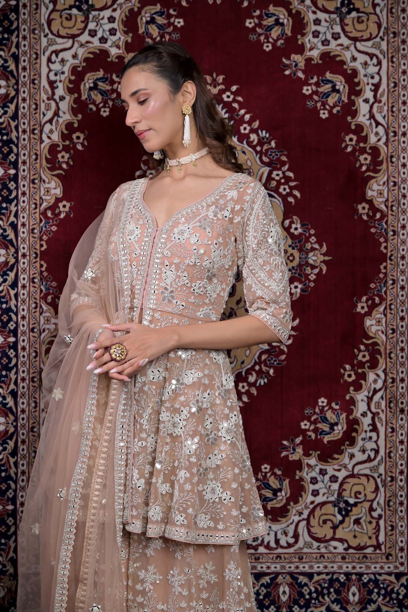 Ethereal Splendor Sharara Set