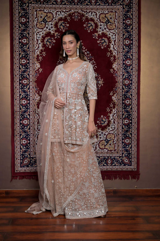 Ethereal Splendor Sharara Set