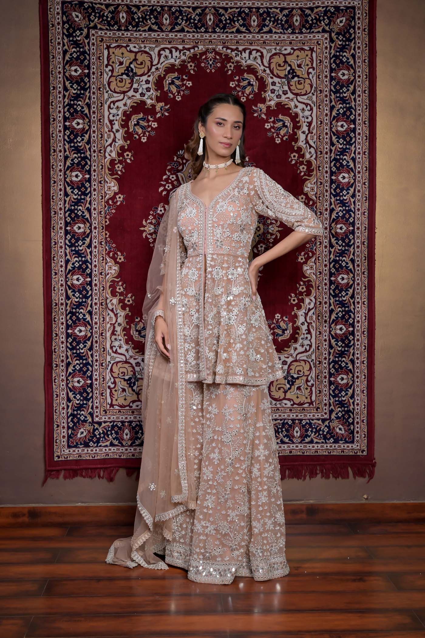 Ethereal Splendor Sharara Set