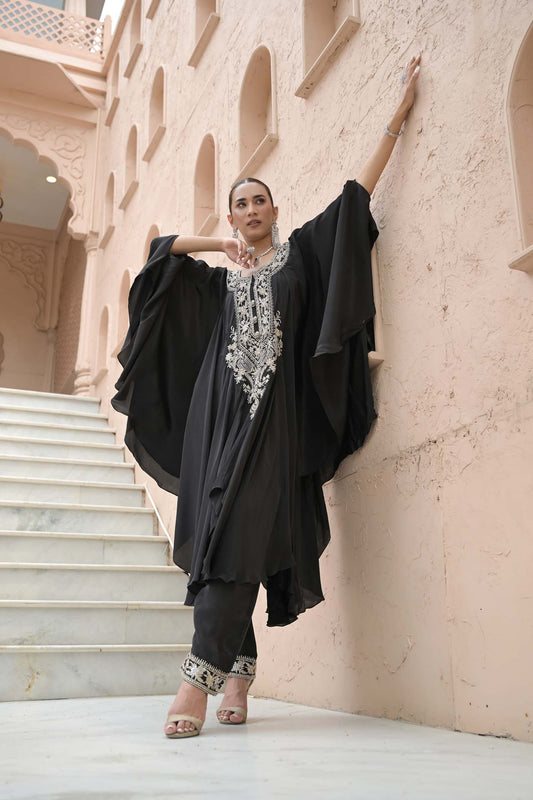 Midnight Elegance Kaftan Set